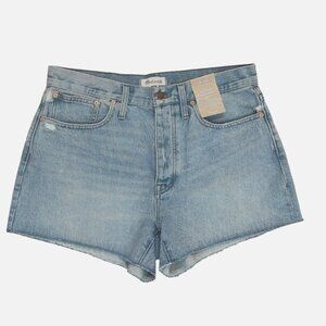 NEW Madewell Women's 28" - LIGHT - DENIM BLUE Relaxed Curvy Hi-Rise Jean Shorts